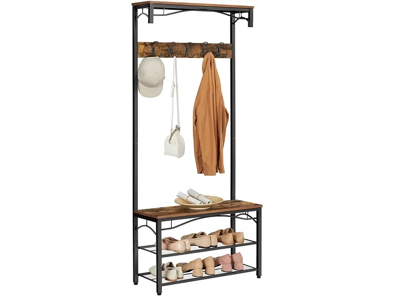 Garderobe SONGMICS HOLD 80x32x178.5cm vintage braun