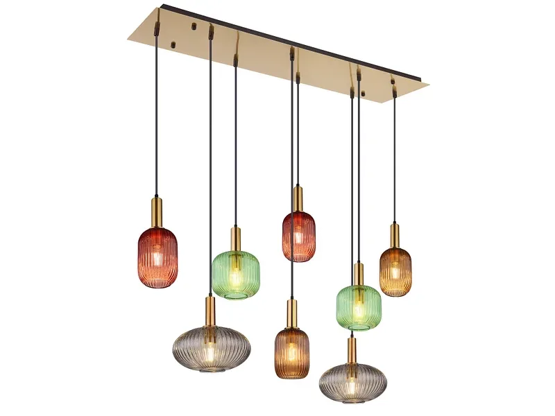 Hängelampe NORMY 125x125cm 60W goldfarben