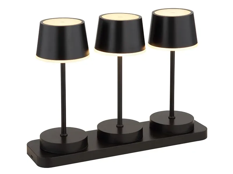 GLOBO Tischlampe DAWSON variable Intensität 20cm schwarz