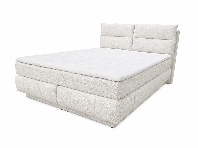 Boxspringbett KADI elfenbein 160x200cm flexibel