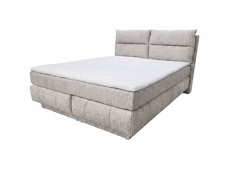 Boxspringbett KADI silber 180x200cm flexibel