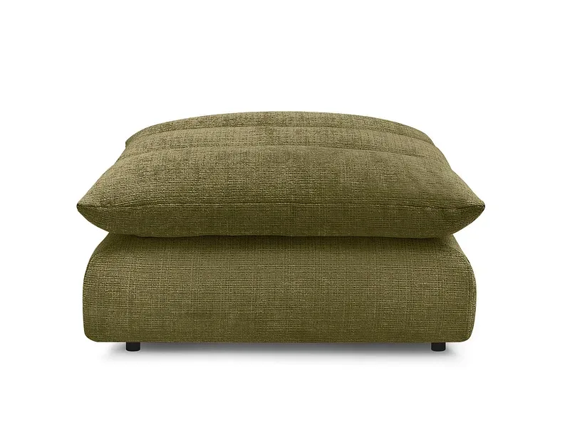 Hocker BOBOCHIC NEIL 100x100x45cm stoff mit textur grün