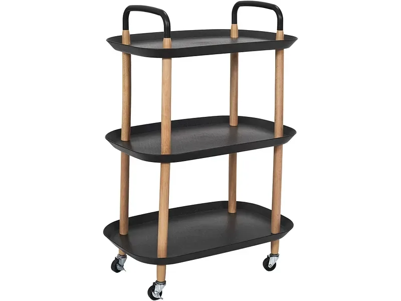 HOME DECO FACTORY Servierwagen KALEO 35.5 cm x 81 cm x 81 cm