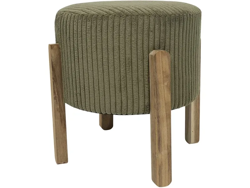 Hocker HOME DECO FACTORY ALORA 35x35x35cm polyester grün