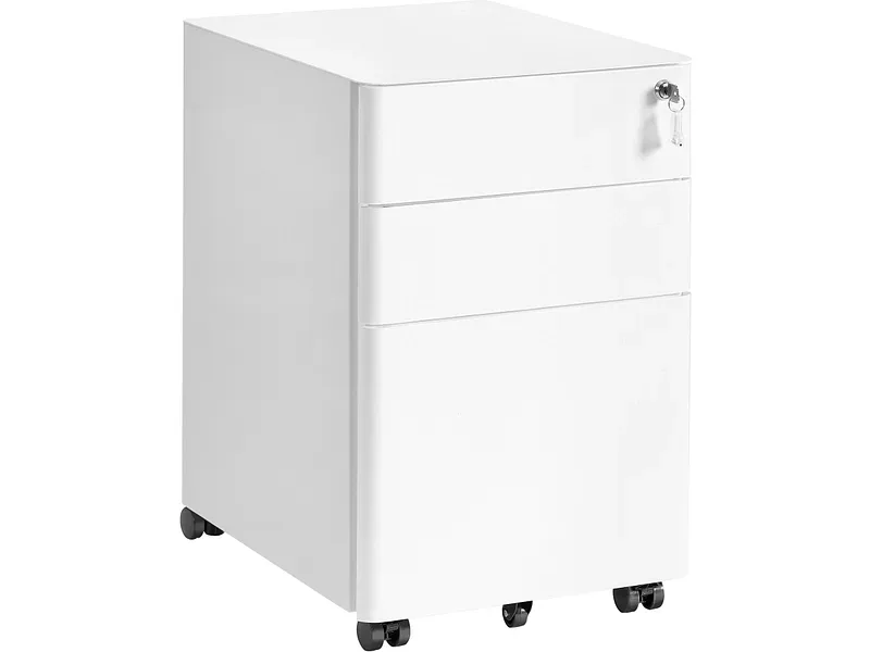 Schubladenelement SONGMICS LIGHTY 3 Schubladen wolkenweiss