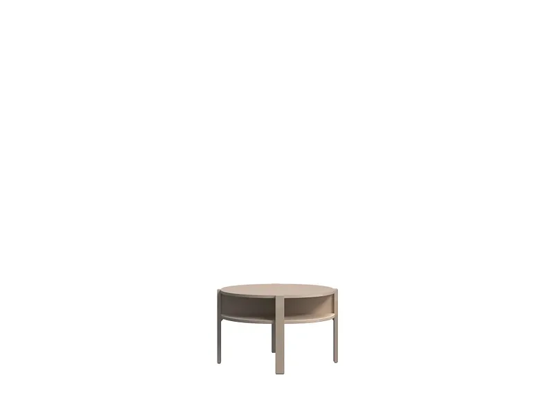 Couchtish ALICE SPRINGS 74.4x74.4x45.5cm taupe