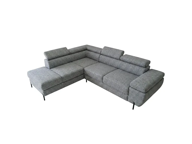 Ecksofa ALEXIA Stoff grau
