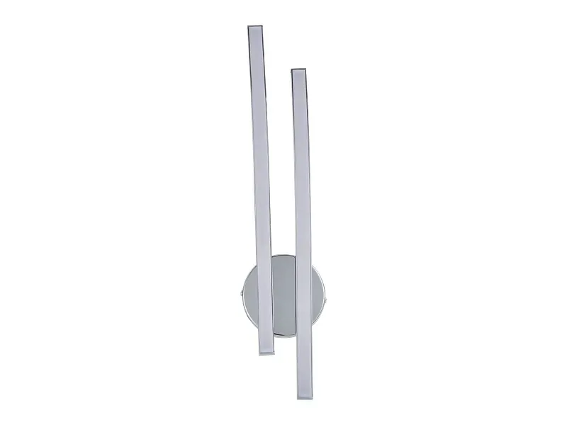 Eglo Wandlampe Valmora Weiss/Grau Aluminium/Kunststoff 12 cm 45 cm - Farbe: chrom/weiss - LED - Lichtfarbe: Warmweiss - Wandlampe- LED