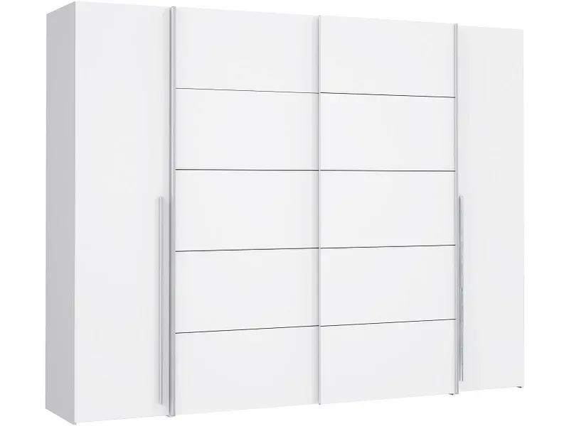 Schrank mit beiden Türarten SIENA weiss 4 Türen