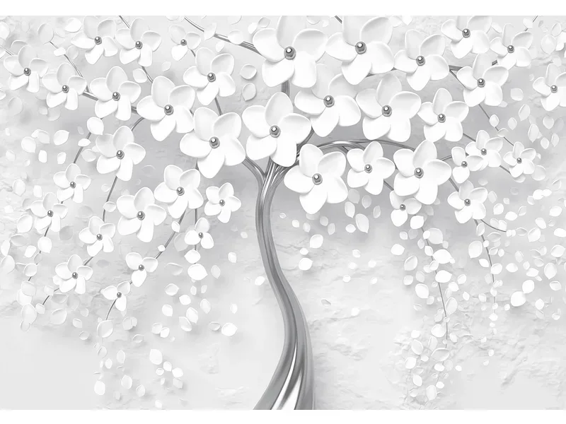 Tapete SPRING 2-teilig vliesfaser weiss 254x184x1cm