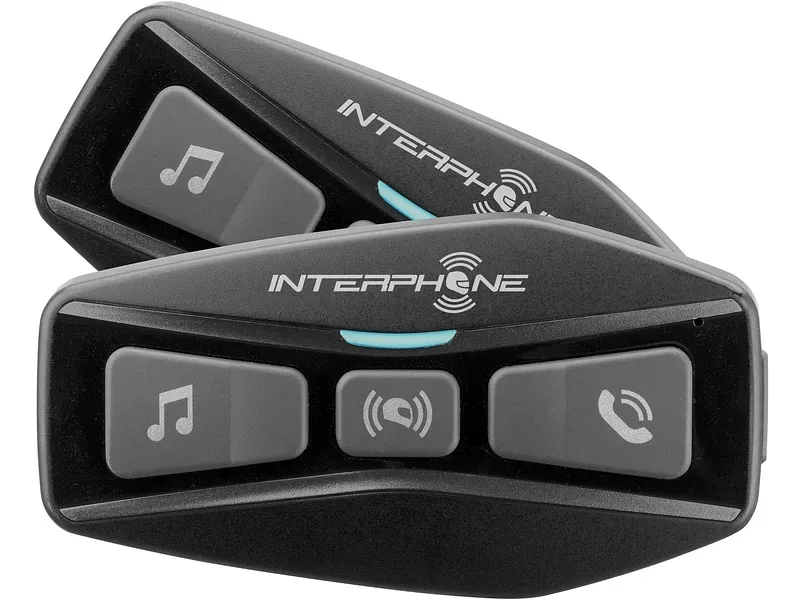 INTERPHONE Motorrad-Intercom COM 2RTP schwarz