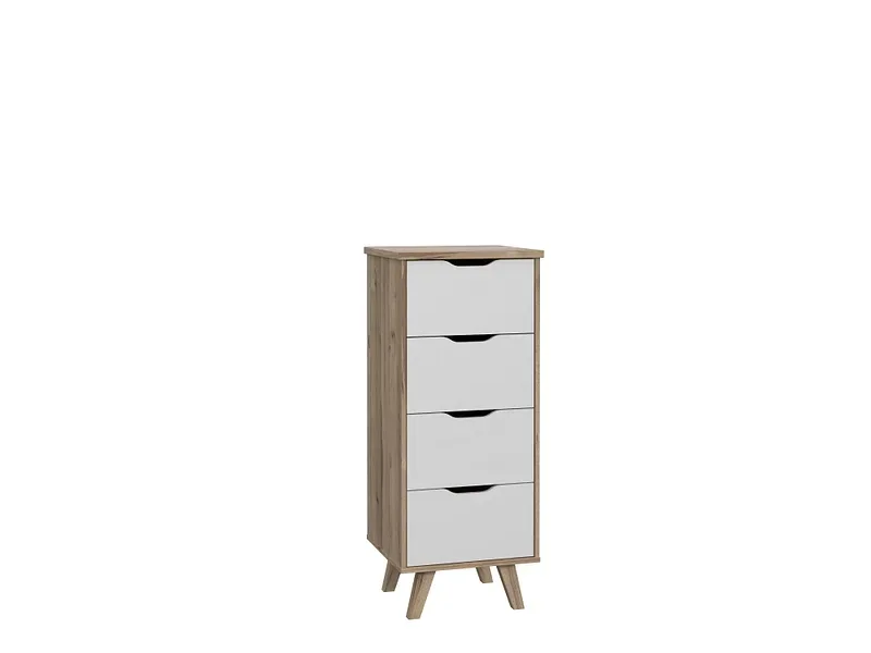 Kommode VANKKA 4 Schubladen 42x45x108.7cm eiche dekor