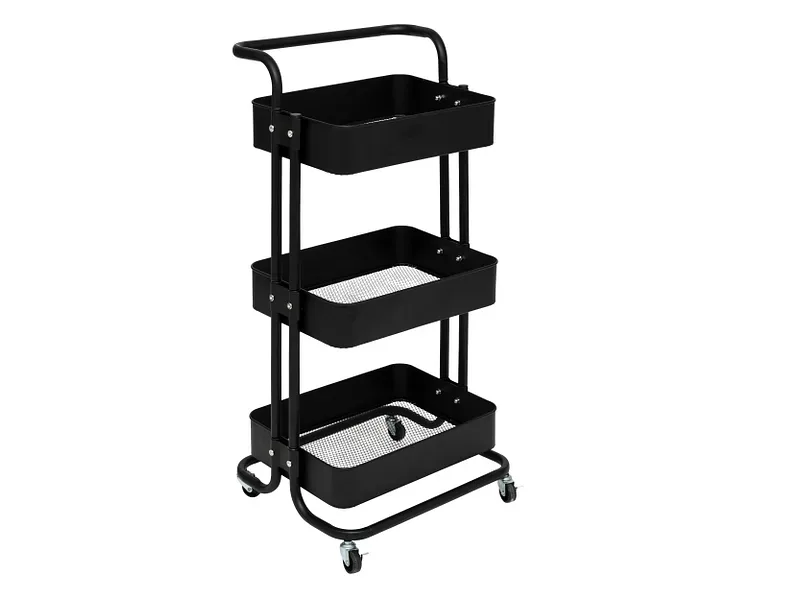 5 FIVE SIMPLY SMART Servierwagen BLACK EDITION 37 cm x 44.8 cm x 86 cm