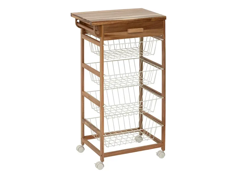5 FIVE SIMPLY SMART Servierwagen ACACIA 33.5 cm x 50 cm x 89 cm