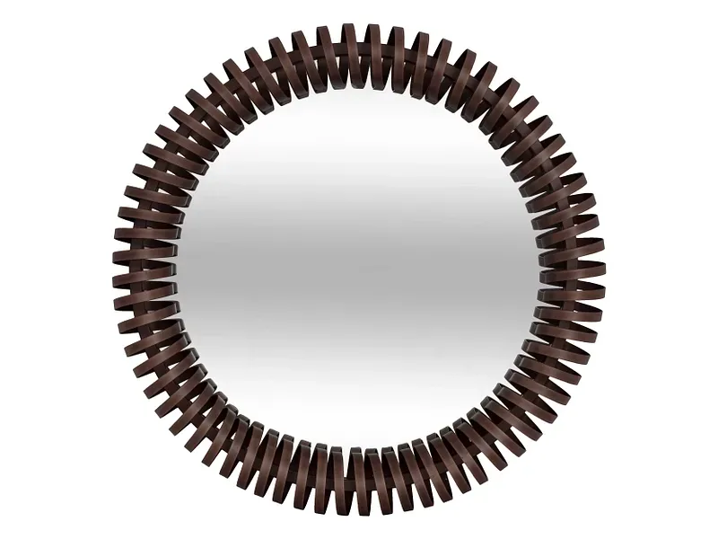 Spiegel rund ATMOSPHERA BARREL 61x61cm schoko