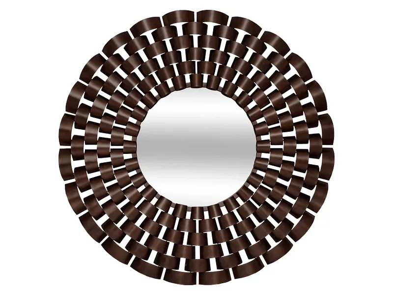 Spiegel rund ATMOSPHERA YOURI 90x90cm dunkelbraun