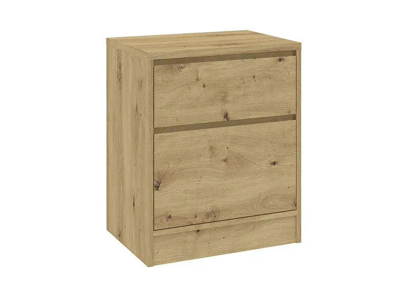 Nachttisch BASIT 2 Schubladen 40x50.4x62.9cm artisan eiche eiche