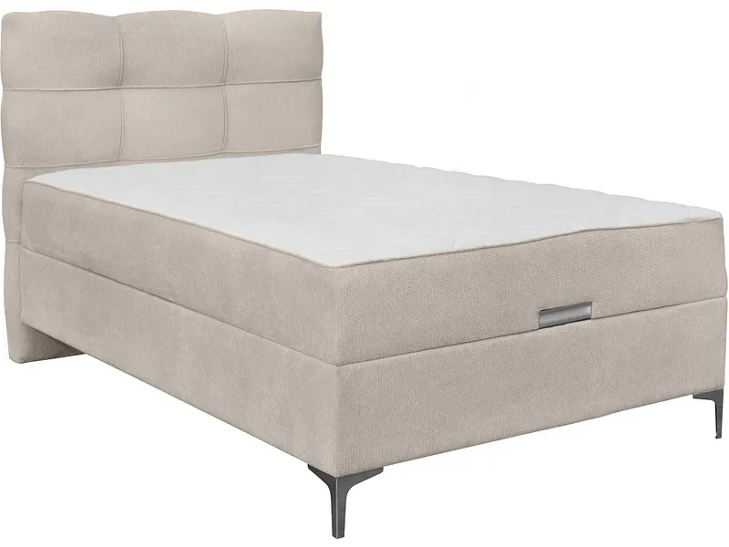 Kastenbett KORLEONE beige 120x200cm fest