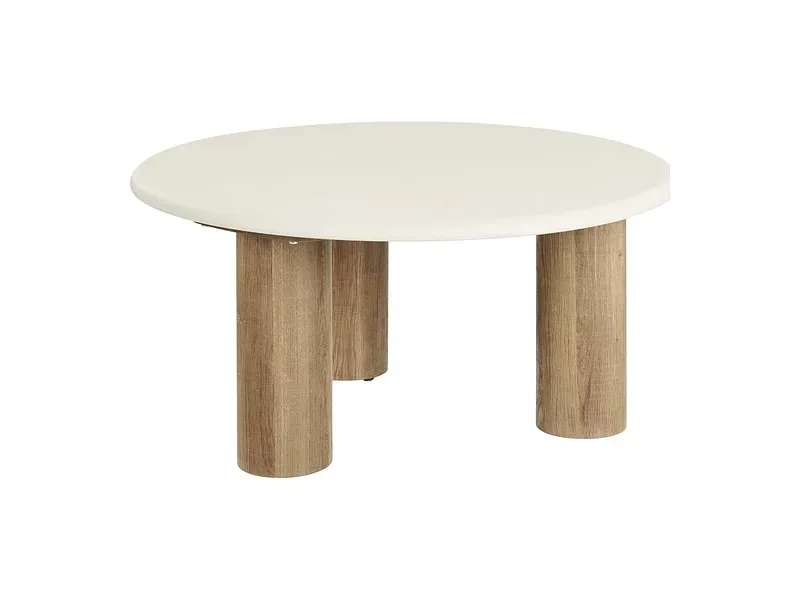 HOUSE NORDIC Couchtish FONDI 80x80x40cm rotbraun