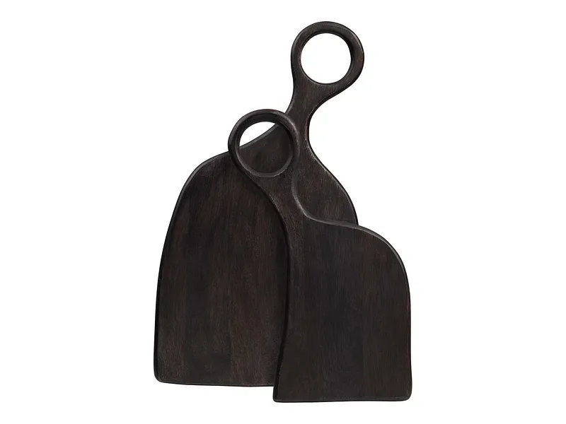 HOUSE NORDIC Schneidebrett-Set DECO Massives Holz rotbraun