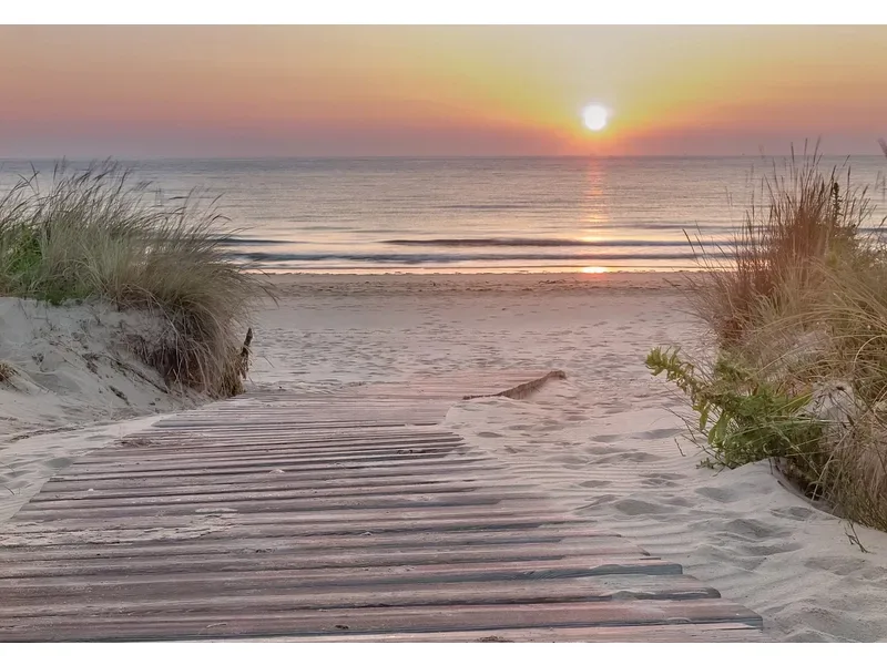 Tapete BEACH 3-teilig vliesfaser sandfarben 312x219x1cm