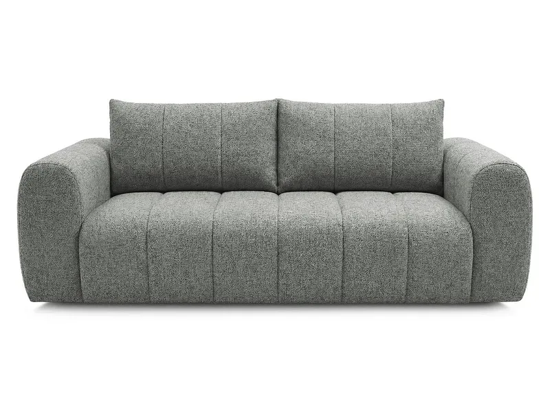3er Sofa BOBOCHIC NESTY Stoff chiniert dunkelgrau