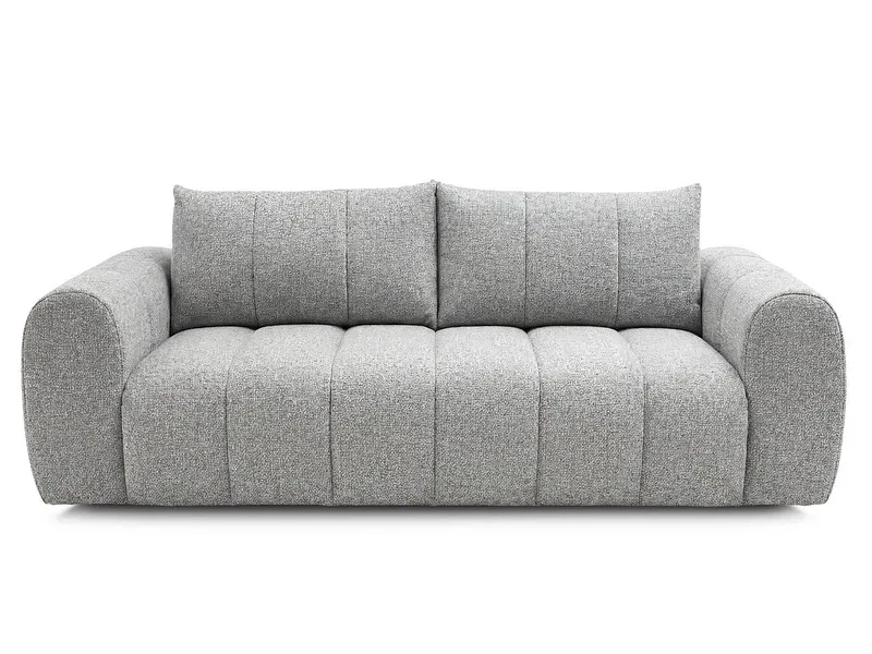3er Sofa BOBOCHIC NESTY Stoff chiniert hellgrau
