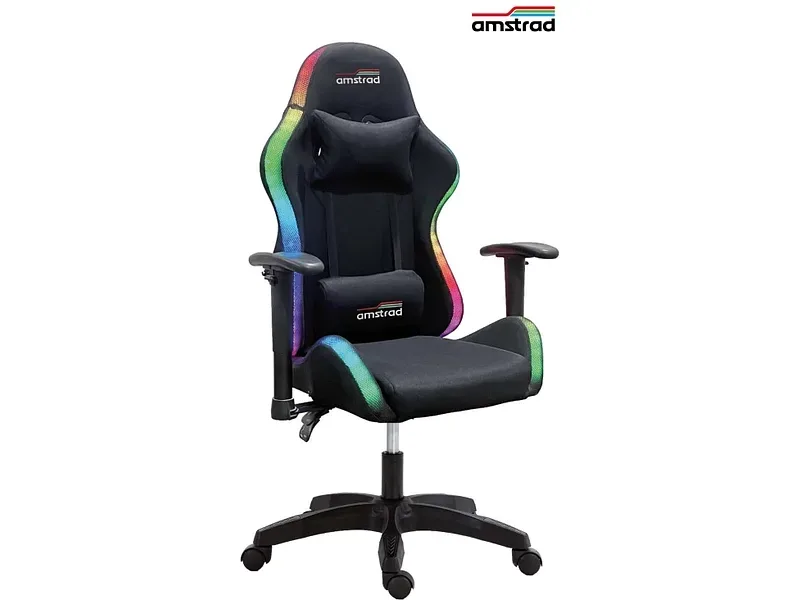 Gaming Sessel AMSTRAD AMS-LED-FUSION-BK Stoff