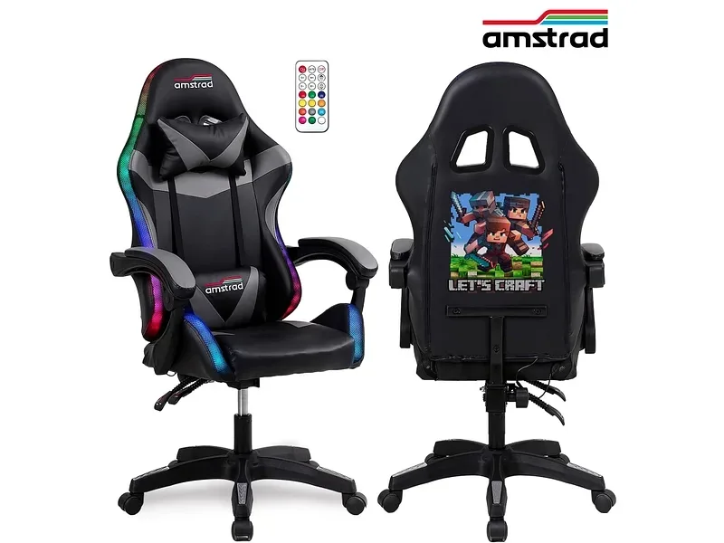 Gaming Sessel AMSTRAD AMS-900-LED Synthetisches Leder