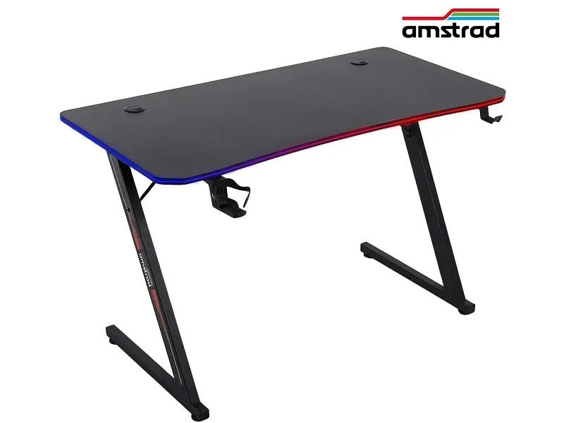 Gaming Schreibtisch AMSTRAD AMS-DESK120Z 60x120x73cm schwarz