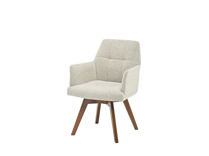 Stuhl ALEXIA Stoff beige drehsitz