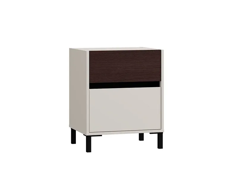 Nachttisch COLHIDA 2 Schubladen 48x40x59.5cm kaschmir melamin
