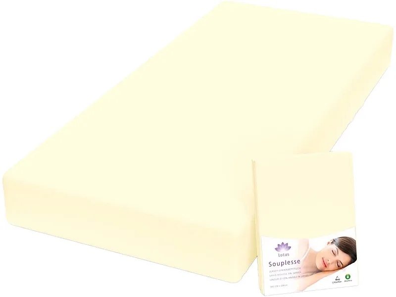 LOTUS Fixleintuch SOUPLESSE 120x200cm gelb