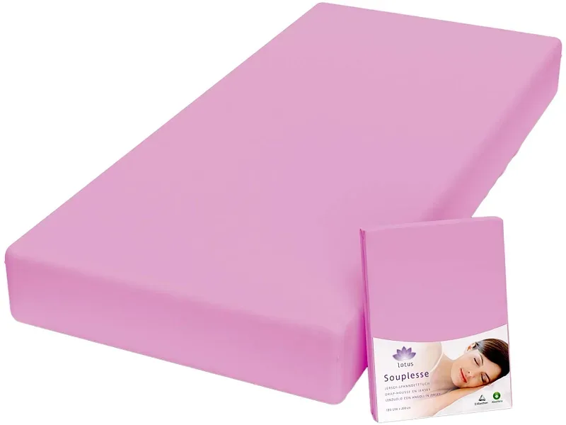 LOTUS Fixleintuch SOUPLESSE 160x200cm rosa