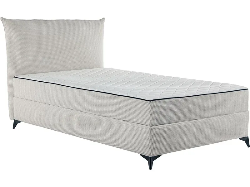 Kastenbett DALIA beige 120x200cm halbfest