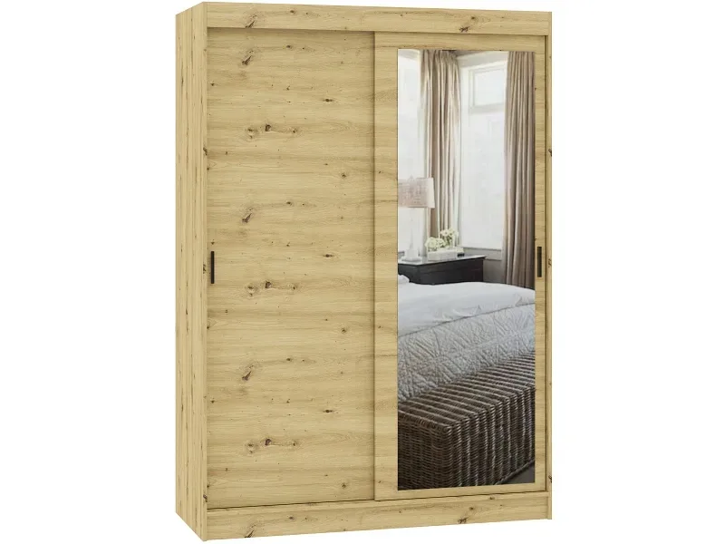 Schwebetürenschrank SORCHA artisan eiche 2 Türen