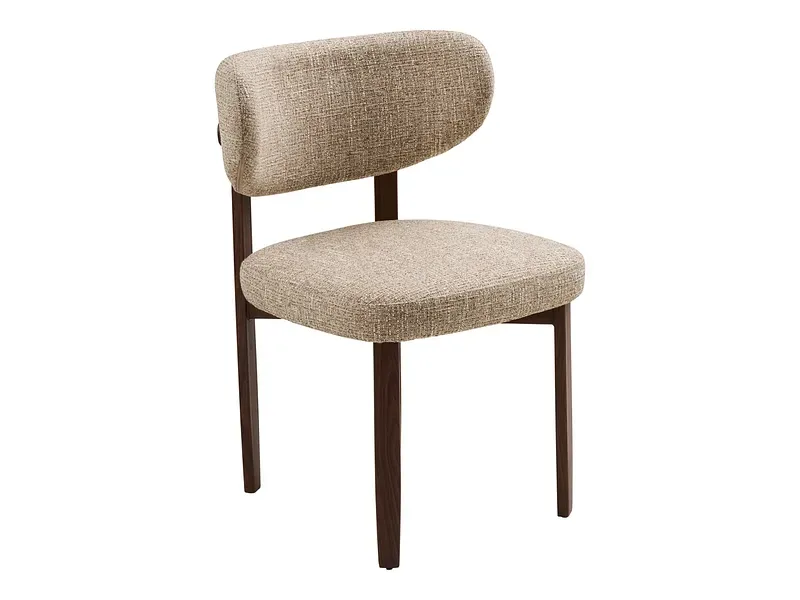 HOUSE NORDIC Stuhl RECCO Edelstahl hellbraun