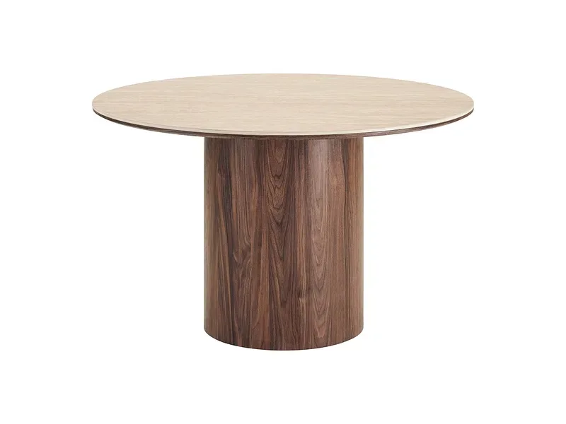 HOUSE NORDIC Tisch DELPHI 120x120x76cm rotbraun