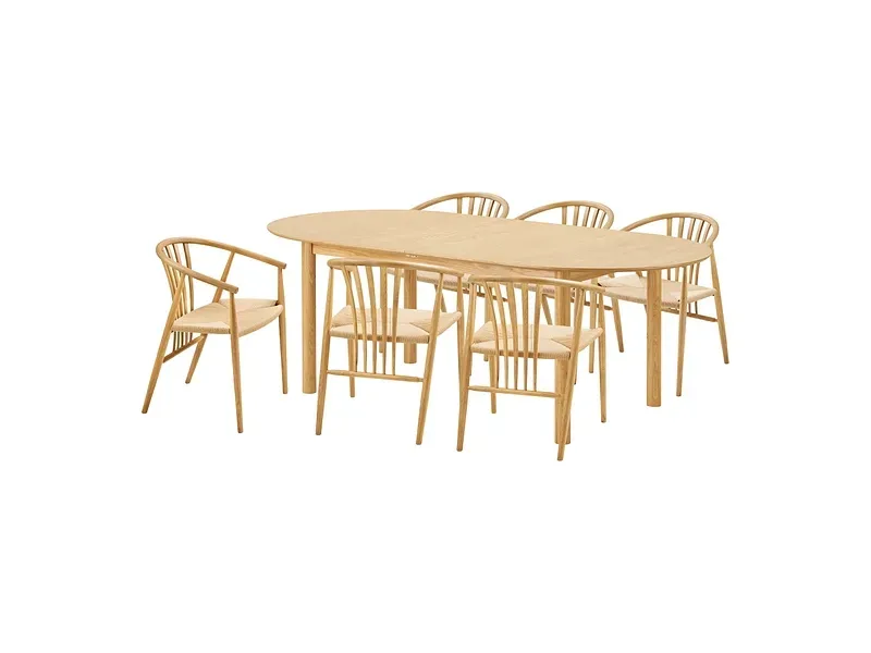 Set Tisch und 6 Stühle HOUSE NORDIC BUNDABERG