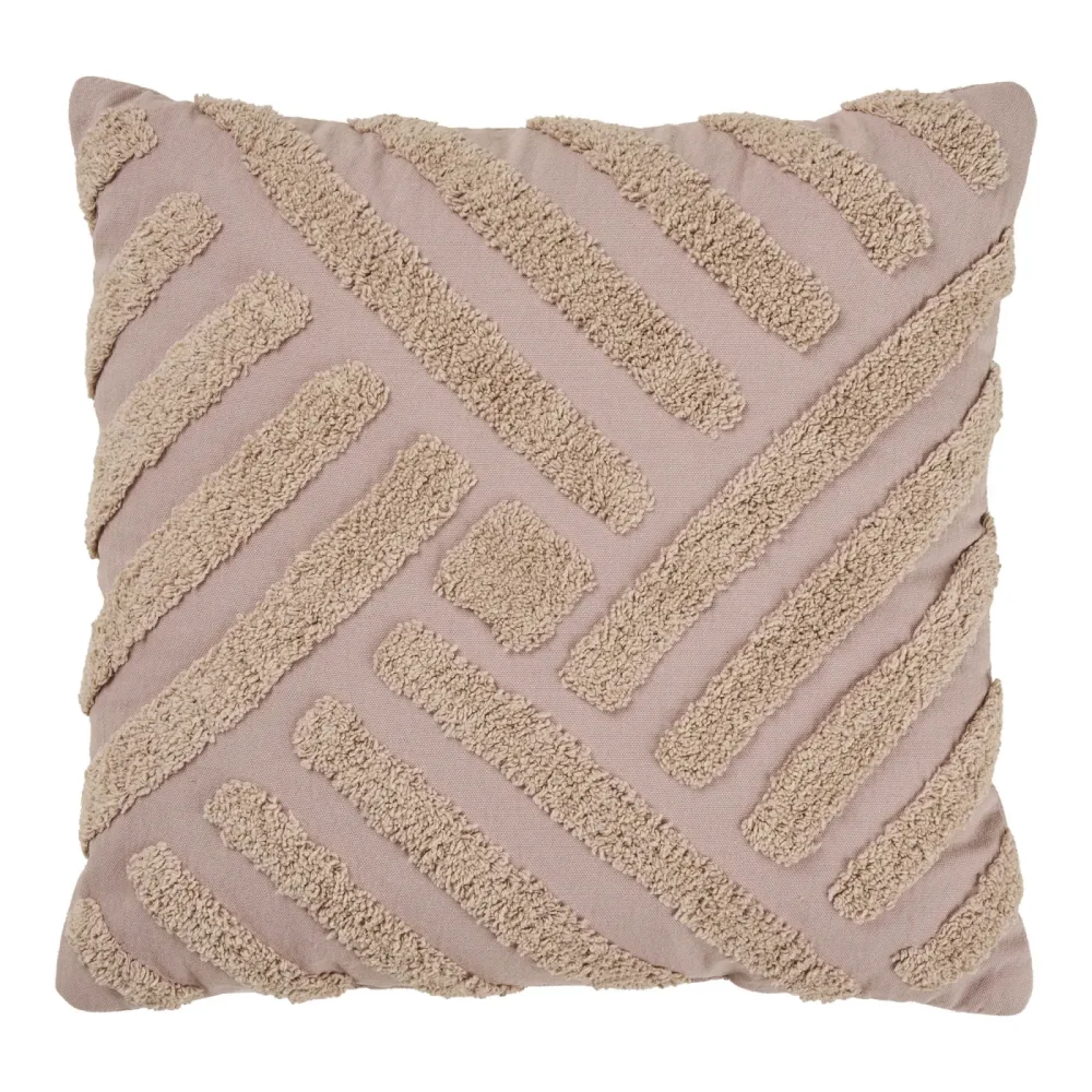 HOUSE NORDIC Kissen ALIMA 45x45cm sand gestreift
