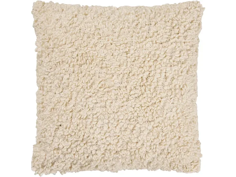 HOUSE NORDIC Kissen TOSSA 45x45cm cremeweiss künstliches fell