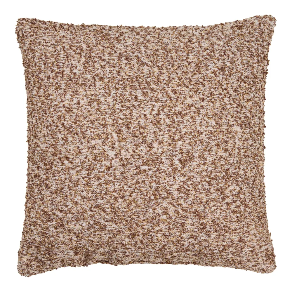 HOUSE NORDIC Kissen LAMU 45x45cm rotbraun unifarben