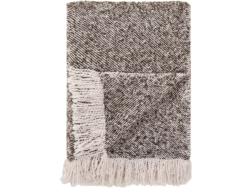 HOUSE NORDIC Decke SIRIUS 130x180cm rotbraun unifarben