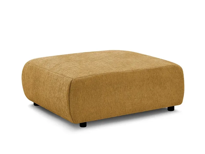Sitzsack BOBOCHIC JANA 114x94x45cm stoff mit textur gelb