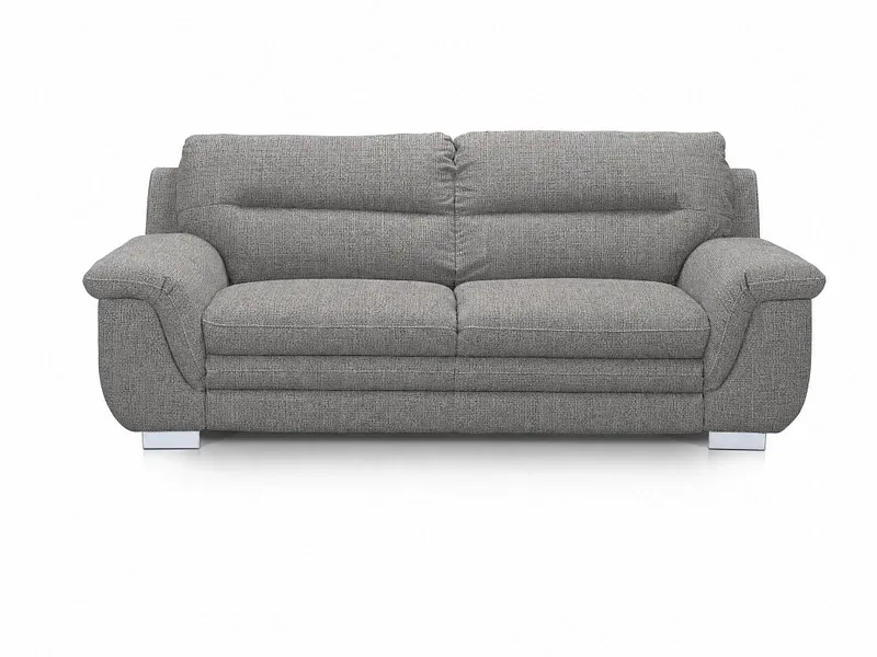 3er Sofa TRAPANI Stoff anthrazit
