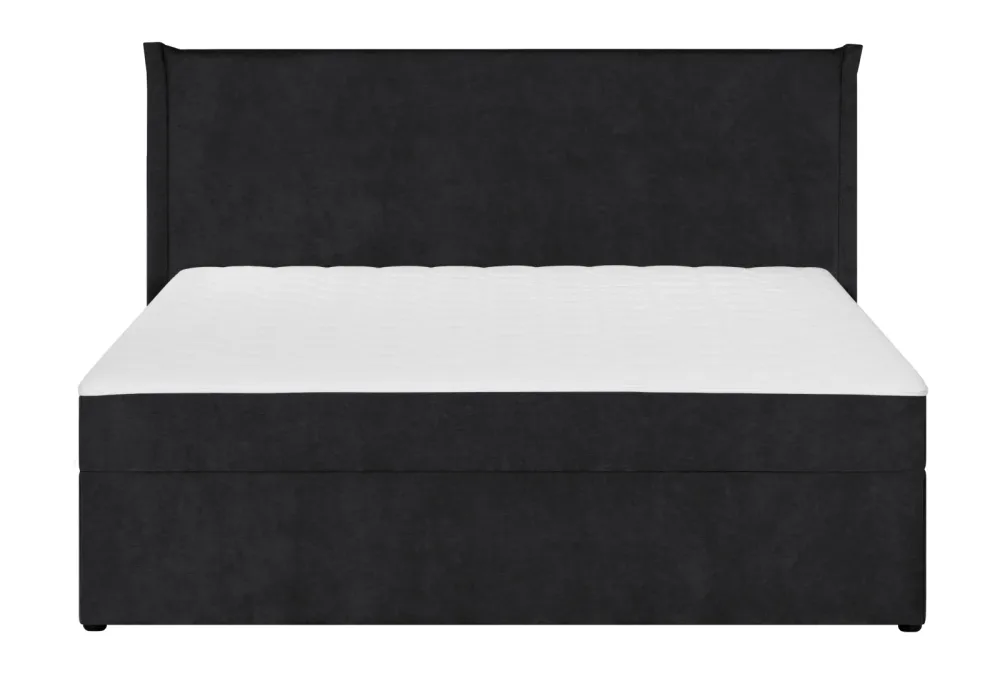 Boxspringbett LORIK anthrazit 140x200cm halbfest