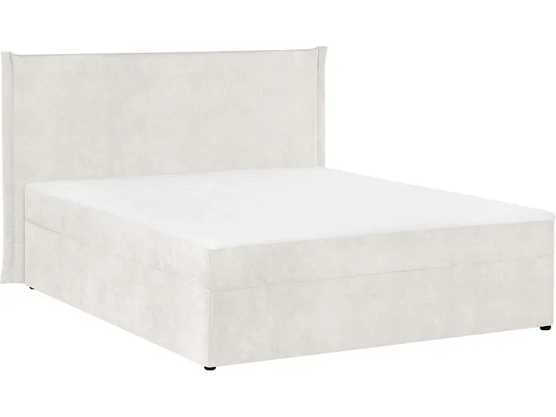 Boxspringbett LORIK weiss 160x200cm halbfest