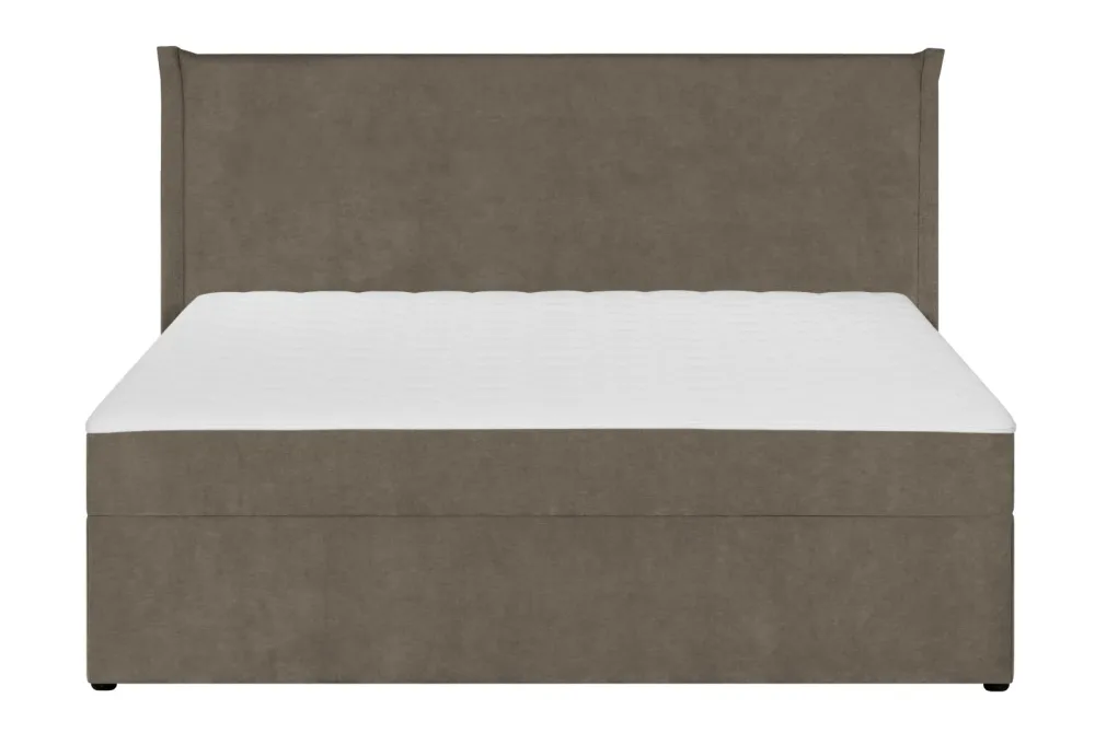 Boxspringbett LORIK taupe 180x200cm halbfest