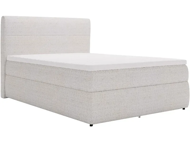 Boxspringbett NINA weiss 180x200cm halbfest