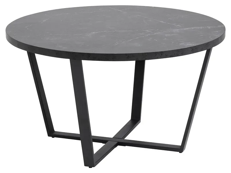 mutoni - Couchtisch Amelia rund 77x77, One Size, Schwarz